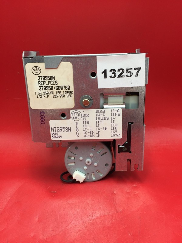 WHIRLPOOL WASHER TIMER378958 NWD-13257