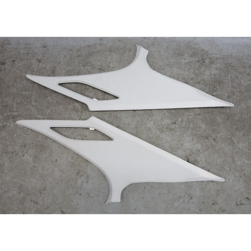 97-00 BMW E39 5-Series Sedan Early Model C-Pillar Trim Pair Grey Cloth OEM NLA
