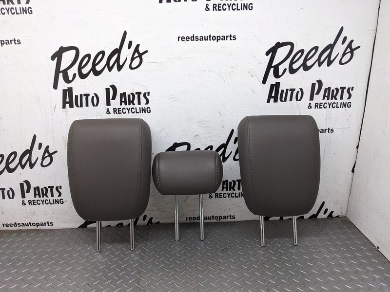2011-2017 Honda Odyssey Rear Seat Third 3rd Row Gray Leather Headrest Set1172579