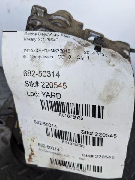 AC Compressor VQ37VHR Fits 09-19 370Z 1078035