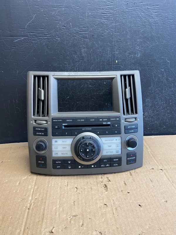2006 to 2008 Infiniti FX35 FX45 Radio Console Trim Bezel Climate Control AD2254