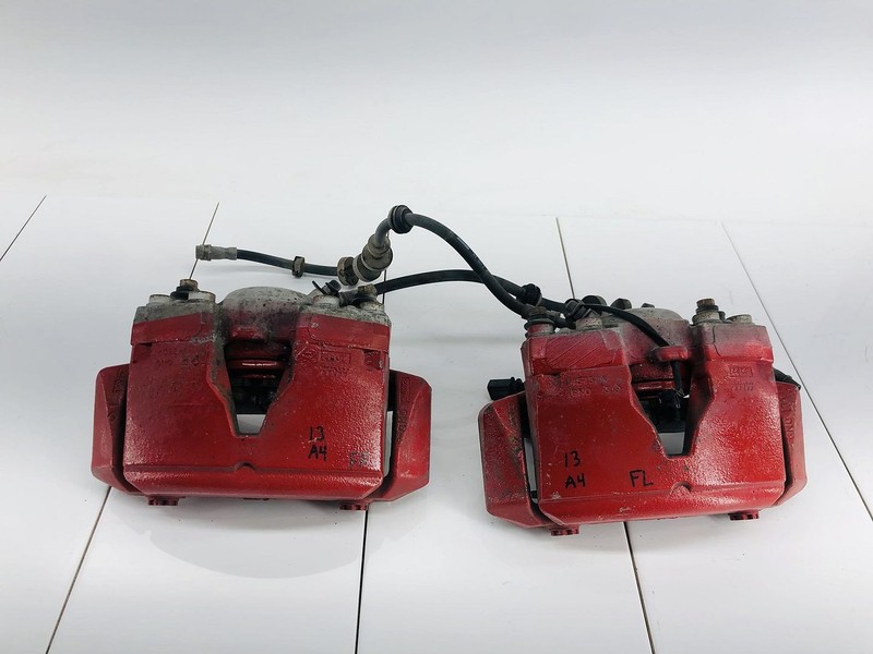 09-16 AUDI A4 QUATTRO FRONT LEFT & RIGHT SIDE ABS BRAKE CALIPER SET OF 2 OEM