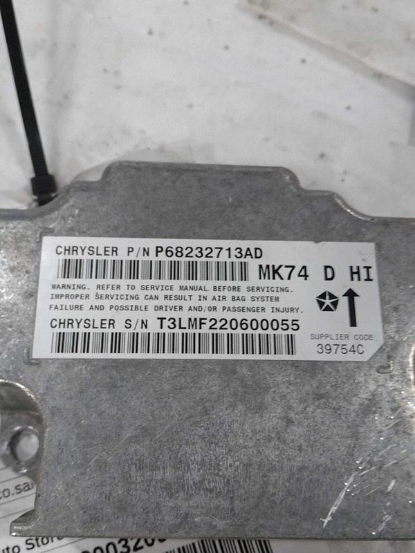 Used Air Bag Module fits: 2017 Jeep Patriot Air Bag under center console ID 6823