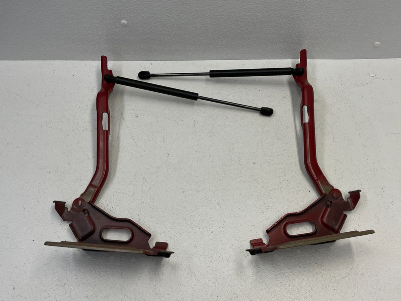 15 16 17 Ford F150 Front Left & Right Hood Hinge W/Shock Set Red 1497 OEM
