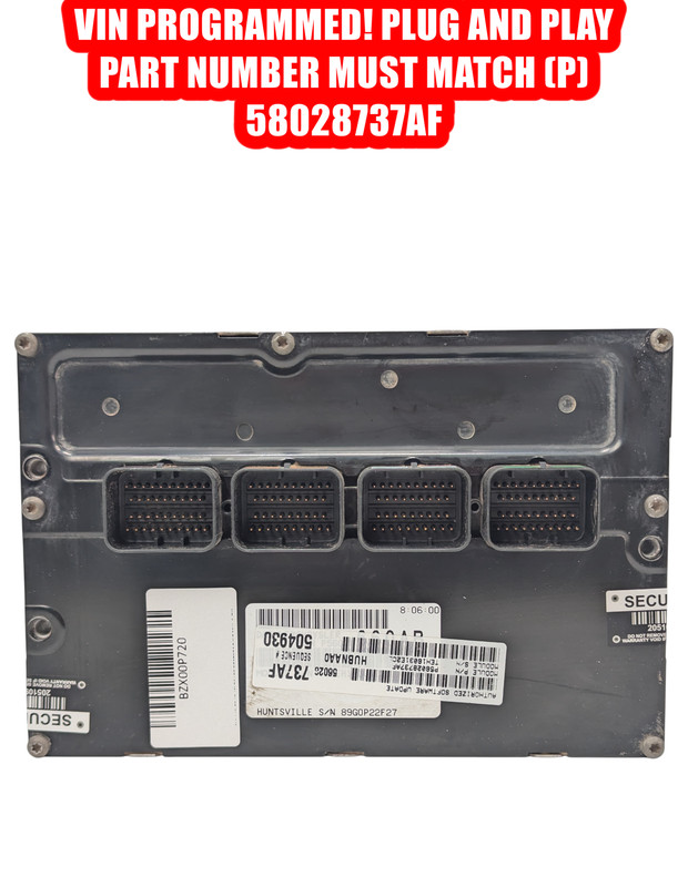 Programmed 2003 Dodge Ram 4.7L ECU ECM PCM Engine Control Module 56028737AF OEM