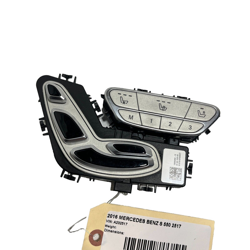 14-20 MERCEDES S CLASS FRONT DRIVER POWER MEMORY COOLED SEAT CONTROL SWITCH OEM