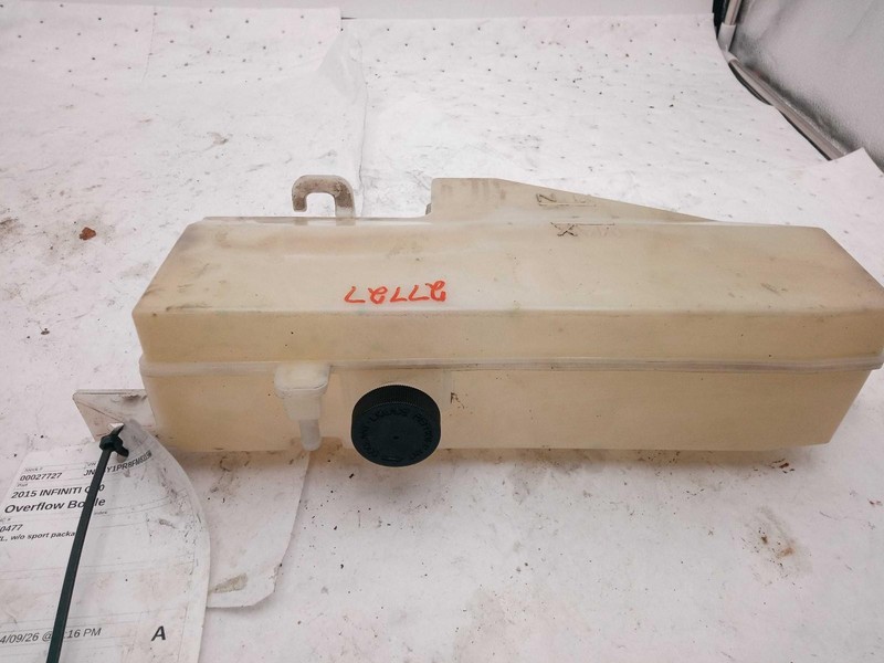 2015 INFINITI Q70 Engine Coolant Reservoir Black OEM 3.7L 88000 Miles