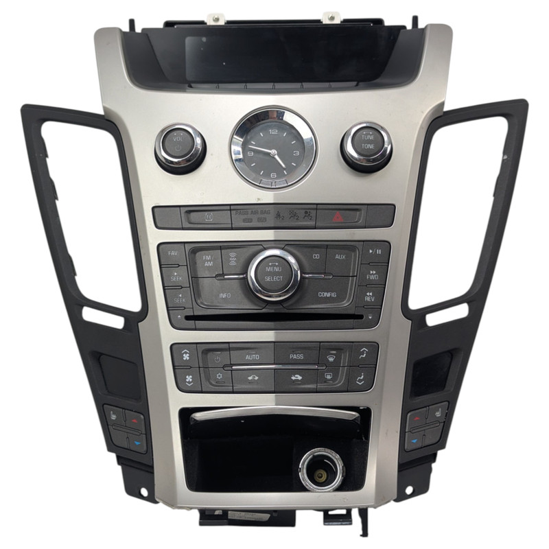 2009-2014 Cadillac CTS Radio CD Audio Climate Control Bezel Clock 14780413 OEM