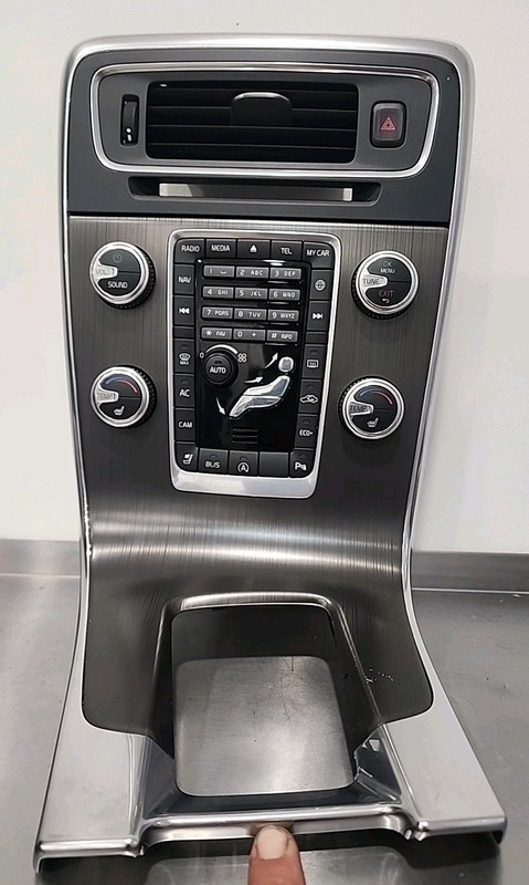 BLIS 2014 - 2018 VOLVO S60 Radio Temp AC Control Panel Buttons w/ Bezel OEM