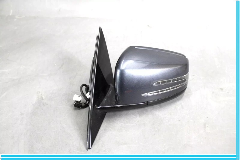 10-16 Mercedes W212 E350 E550 Front Left Side Rear View Door Mirror Gray OEM