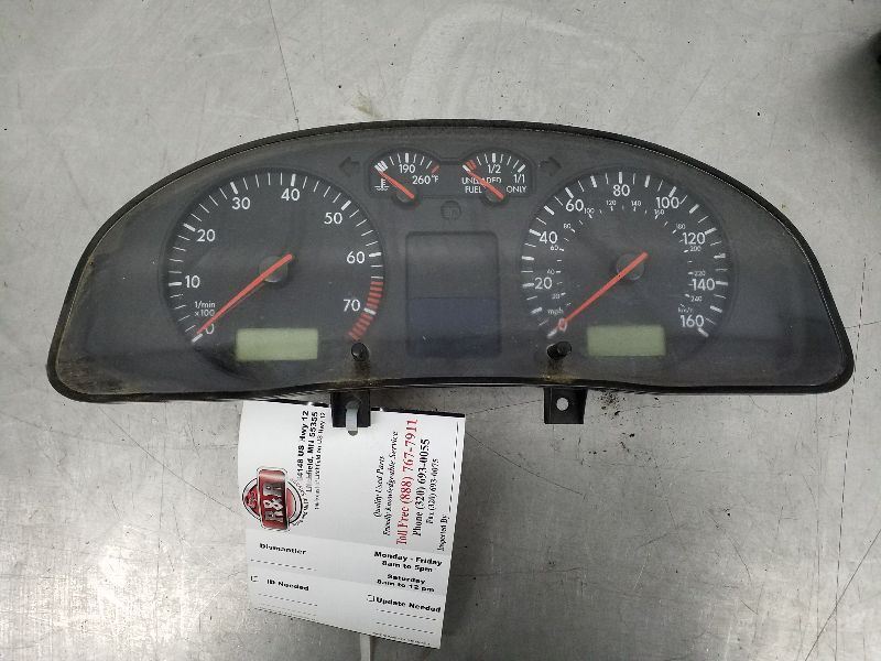 Speedometer Cluster Thru VIN 049999 160 MPH Fits 99-01 PASSAT 183634