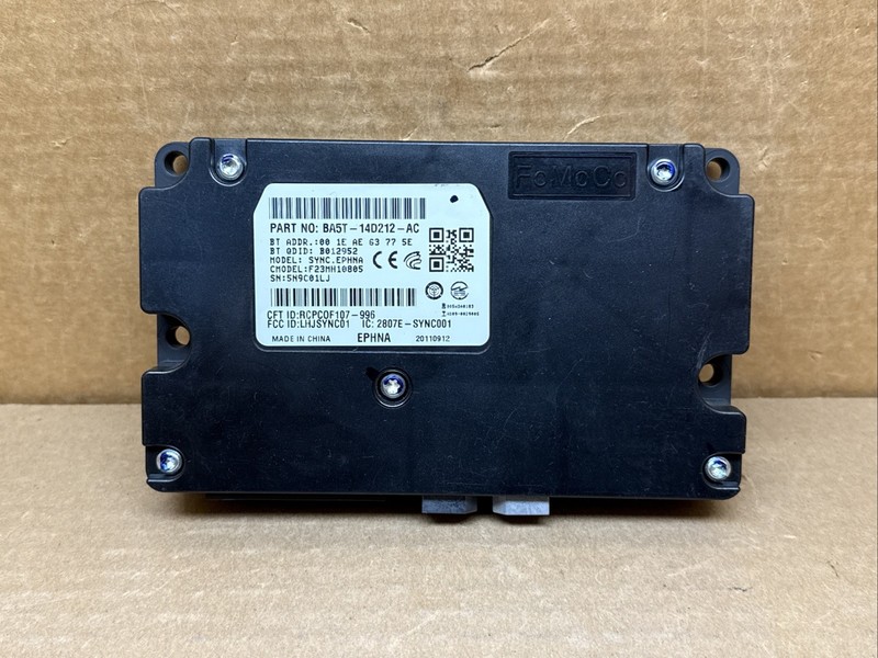 2011 Ford F150 Sync Voice Recognition Module BL3T-14B428-AD BA5T-14D212-AC