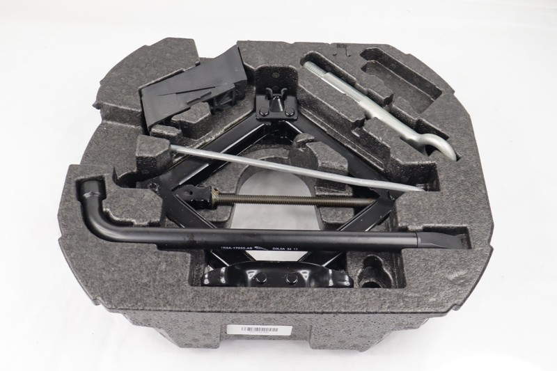 ✅ 09-15 JAGUAR XF EMERGENCY SPARE WHEEL TIRE LIFTING JACK TOOLS W FOAM TRIM OEM