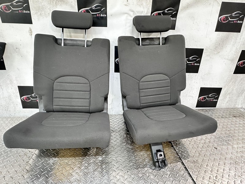 2005-2007 NISSAN PATHFINDER REAR 3RD THIRD ROW SEATS CLOTH GRAPHITE NICE OEM