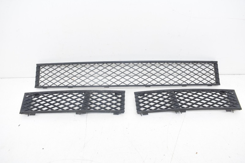 2011 BMW 750i Front Left Right Center Bumper Lower Intake Grille Set OEM KW71