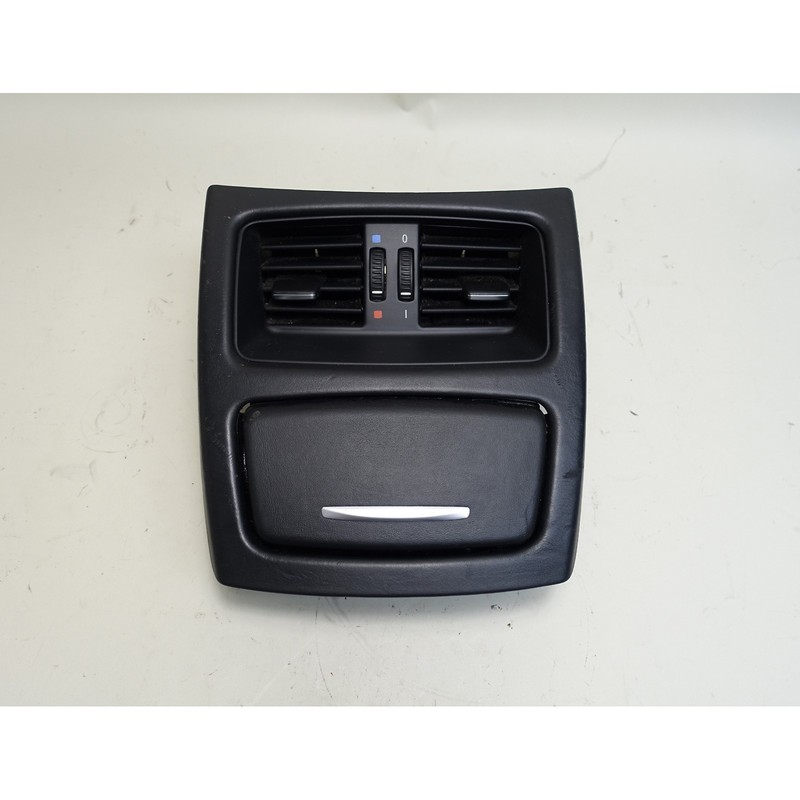 2008-2013 BMW E9x M3 Rear Center Console Air Vent Black Leather Trim OE