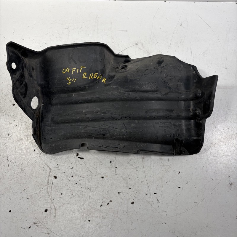 09-13 Honda Fit Right Rear Fender Cover Splash Guard 74551-TK6-A00 OEM