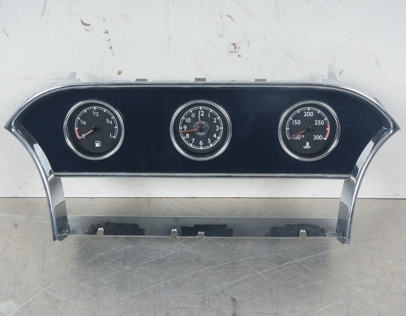 11-20 BENTLEY MULSANNE DASH CENTER GAUGE FUEL CLOCK TEMPERATURE TRIM BLUE COLOR