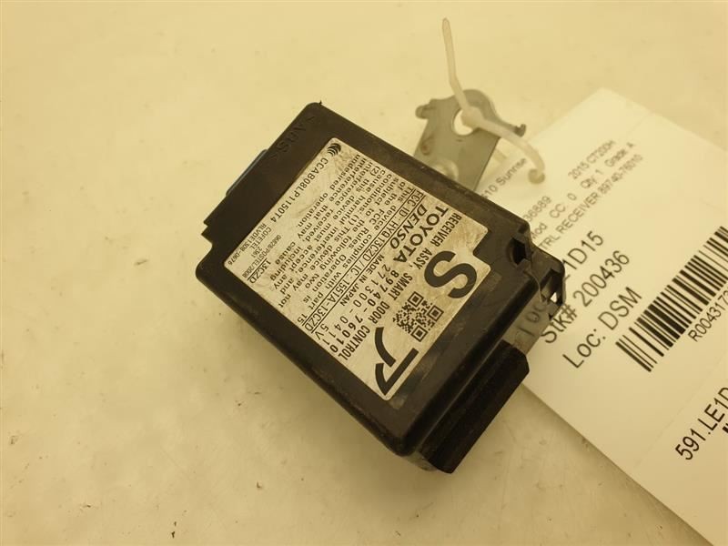 2015 LEXUS CT200H SMART DOOR CONTROL RECEIVER KEYLESS 89740-76010