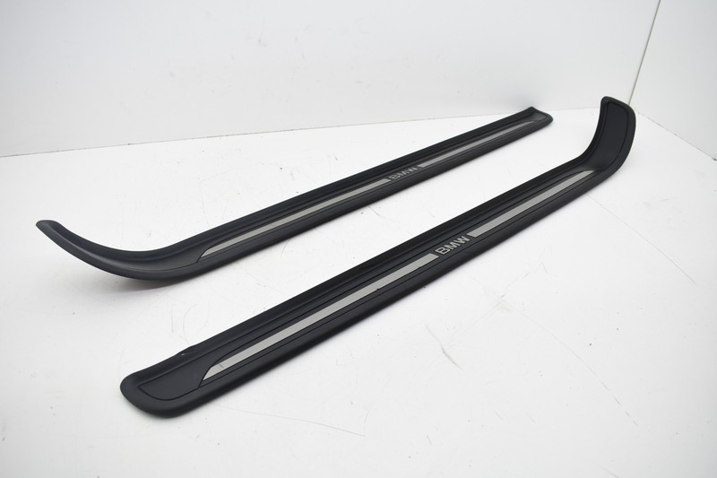 2008 BMW E92 328xi Front Interior Entrance Door Sill Scuff Plate Set OEM KW24