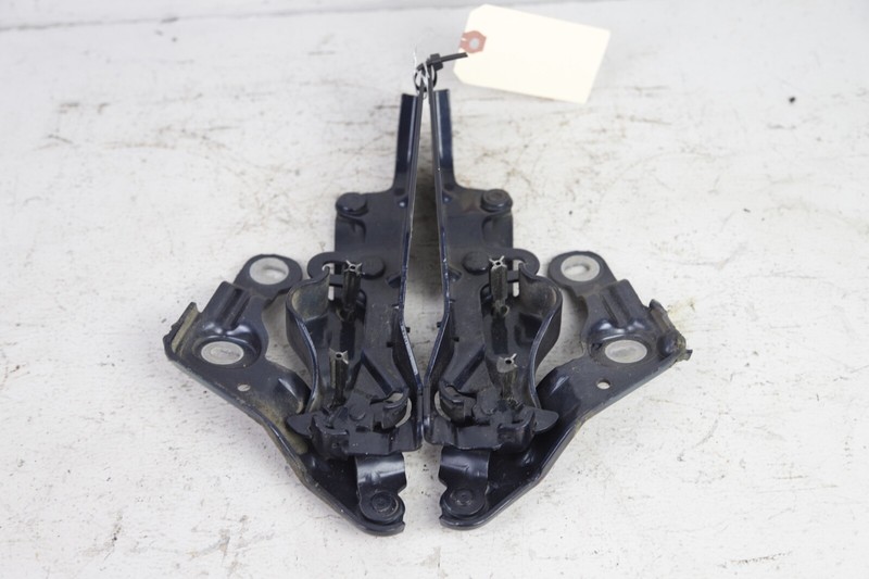 2010-2016 PORSCHE PANAMERA 970 HOOD HINGES DARK BLUE SET OF 2 OEM 78K