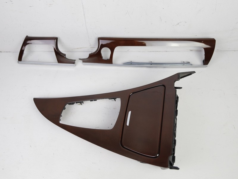 BMW F12 F13 Central Console Dash Interior Trim Platane Rotbraun SET 12-19 OEM