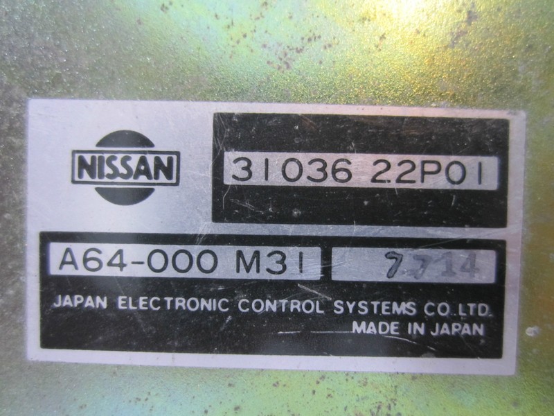 COMPUTER TCU AUTOMATIC TRANSMISSION 3103622P01 SHIFT TURBO TCM 87 NISSAN 300ZX