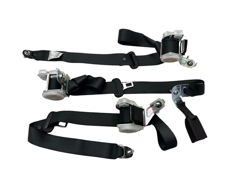 2016-2022 Acura ILX Rear Seat Belt Retractor Set Of 3 Black