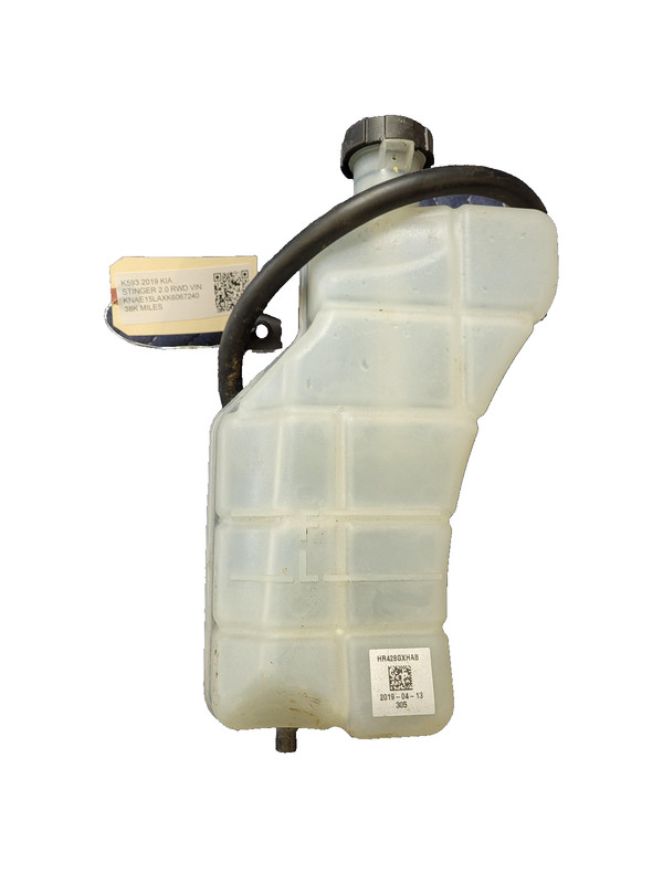 Used Oem Kia Radiator Coolant Reservoir Bottle for 2018-2020 Stinger 2.0 RWD