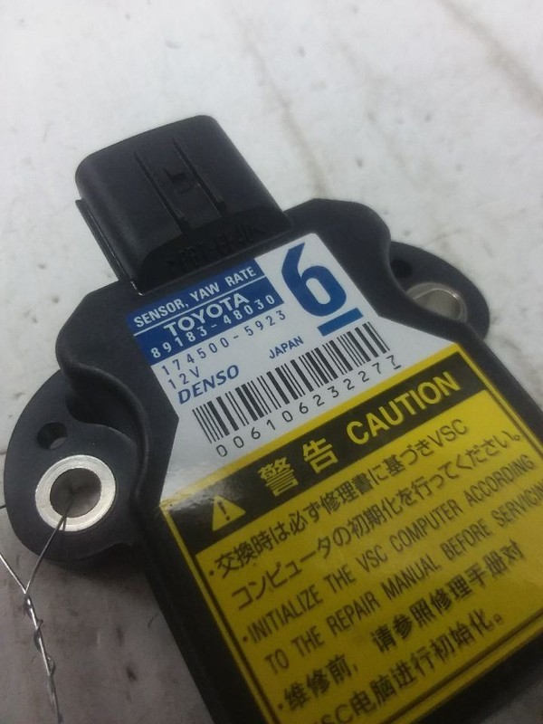 Stability Yaw Rate Control Module Prius V Fits 10-18 PRIUS 89183-48030