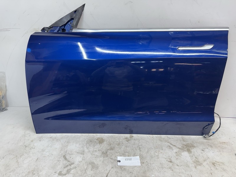 2018-2023 Tesla Model 3 Front Left Driver Door Shell Blue W/O Glass 51031