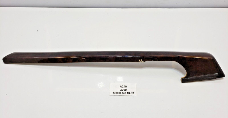 ✅07-14 OEM Mercedes C216 CL63 CL550 Rear Right Passenger Door Panel Trim Wood