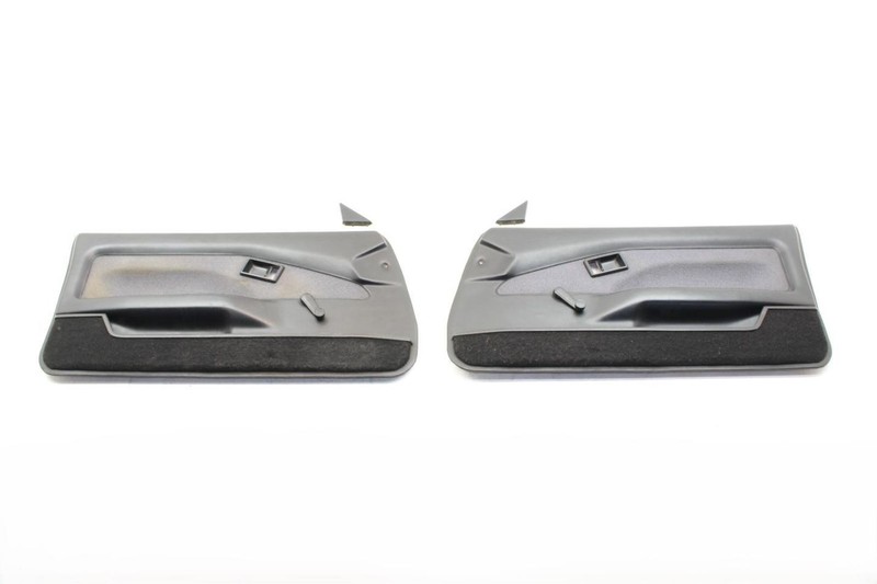Pair of Left and Right Front Black Door Trim Panels Fits 85-89 MR2