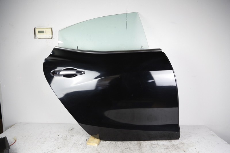 14-20 MASERATI GHIBLI M157 REAR RIGHT PASSENGER DOOR COMPLETE W GLASS NERO BLACK