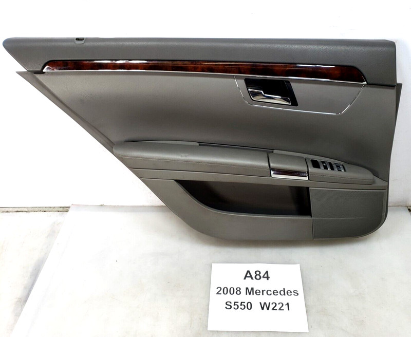 ✅ 07-13 OEM Mercedes W221 S550 Rear Left Driver Side Interior Door Panel Trim