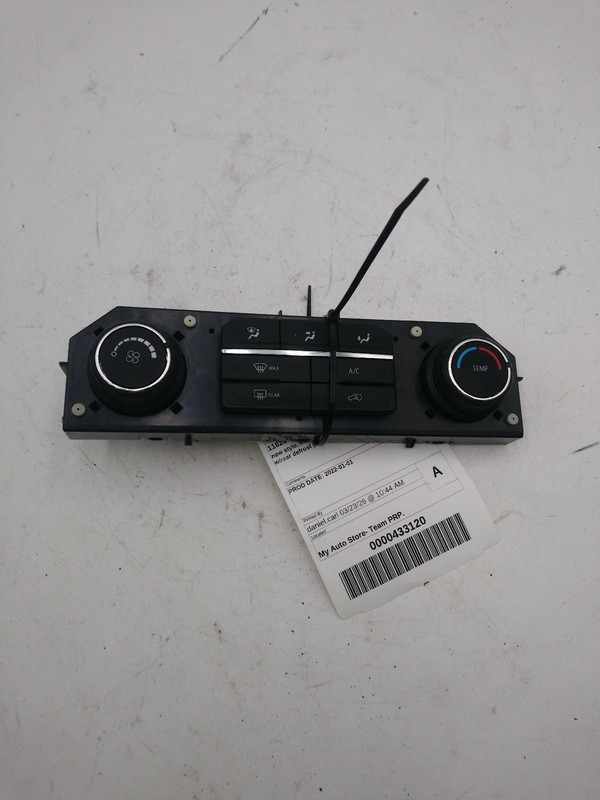 2022 Chevrolet Silverado 1500 A/C Selector Switch OEM Black 68K Miles NJ25-26934