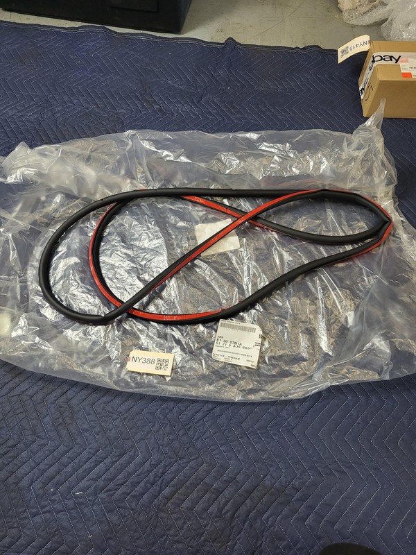 Used Oem BMW Rear Left Door Body Weatherstrip for X3 7448575 2011-2016
