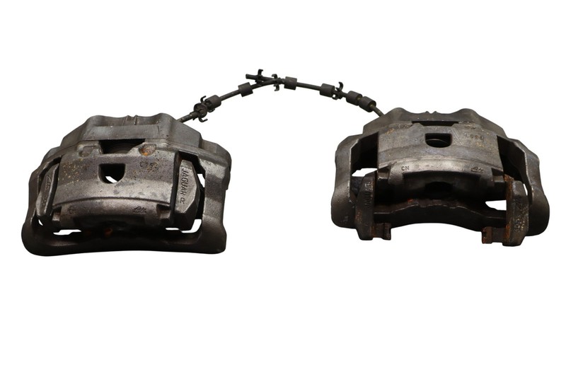 10-19 Jaguar X351 XJ XK XF Front Right & Left Brake Calipers Bracket Set Oem