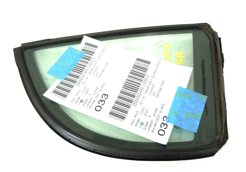 2006-2011 Honda Civic Sedan Rear Door Window Vent Glass Passenger Right OEM