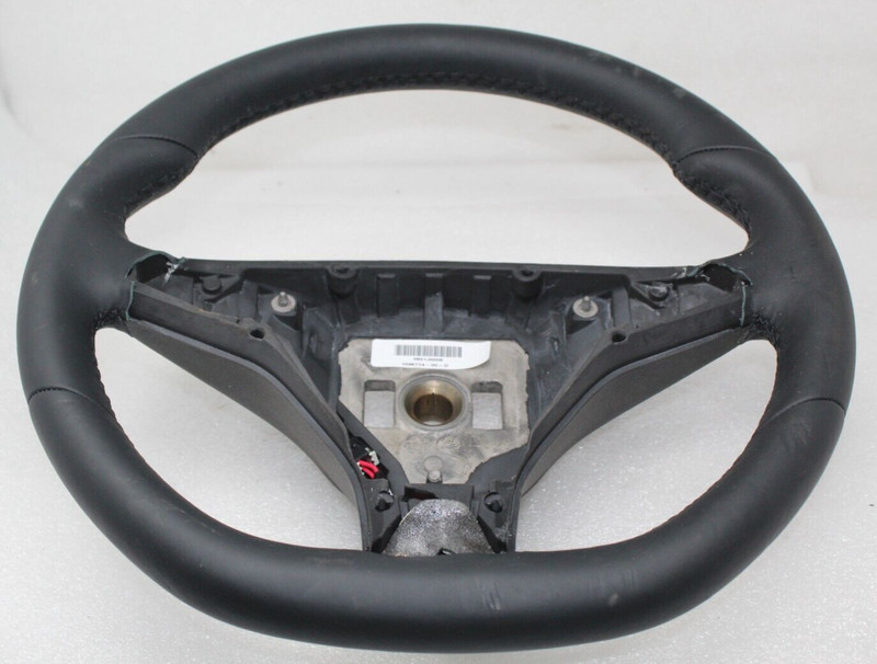 2012-2020 Tesla Model S Leather Steering Wheel Heated Black 1036774-00-C OEM