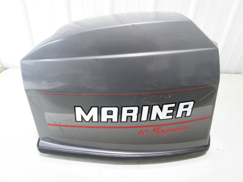9868A8 Mercury Mariner Outboard Top Engine Cover Cowl 40HP Magnum Manual Start