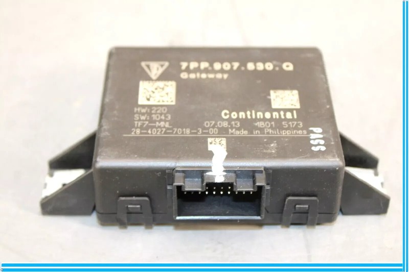 11-17 Porsche Cayenne 958 S Center Console Gateway Control Module 7PP907530Q OEM