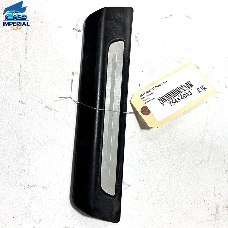 2017-2023 Audi Q7 Premium Rear Passenger Door Sill Scuff Plate Cover Trim OEM