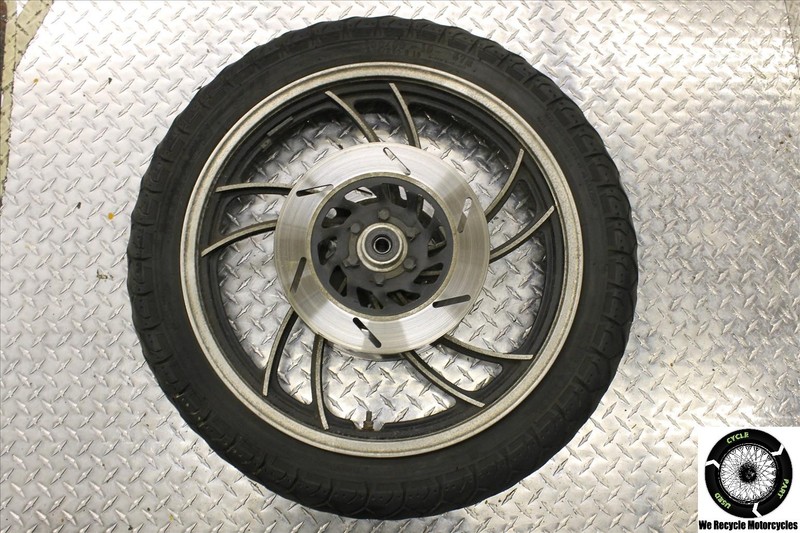 1982 YAMAHA XV 920 VIRAGO FRONT WHEEL RIM WITH BRAKE ROTORS OEM 82 XV920