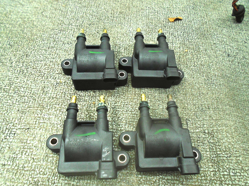 SET OF 4 DUAL OUTPUT IGNITION COIL 8M0029482 MERCURY OUTBOARD MOTOR 35-300HP