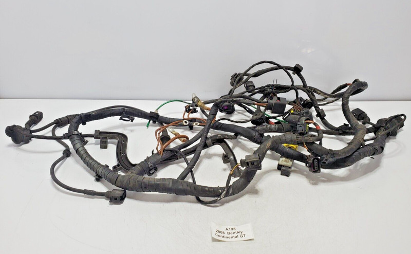 ✅03-12 OEM Bentley Continental GT GTC Front Right Passenger Door Wiring Harness