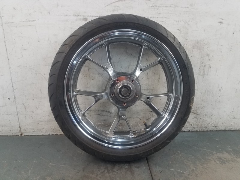2007 06 11 Kawasaki Ninja ZX14 17" Front Chrome Wheel / Tire - * #9248 G7