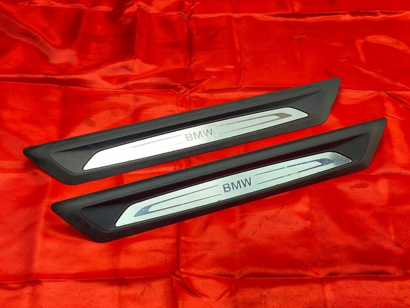 16-23 BMW F48 X1 Front Left & Right Door Sill Entrance Trim Cover Set!OEM✅