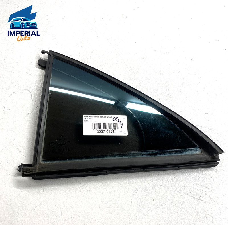 2007-2012 Mercedes S550 S600 Rear Left Driver Side Door Quarter Window Glass OEM