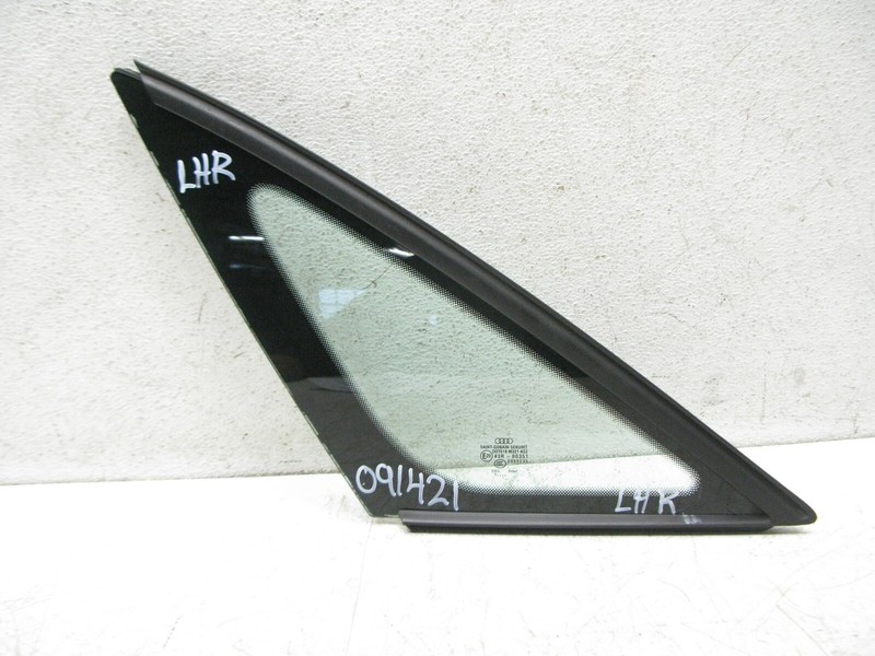 04-10 AUDI D3 A8 LONG LWB REAR LEFT DRIVER WINDOW QUARTER GLASS OEM 091421